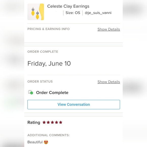 Celeste Clay Earrings - Picture 6 of 6